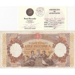 10000 LIRE REGINE DEL MARE 26 GENNAIO 1957 BB+